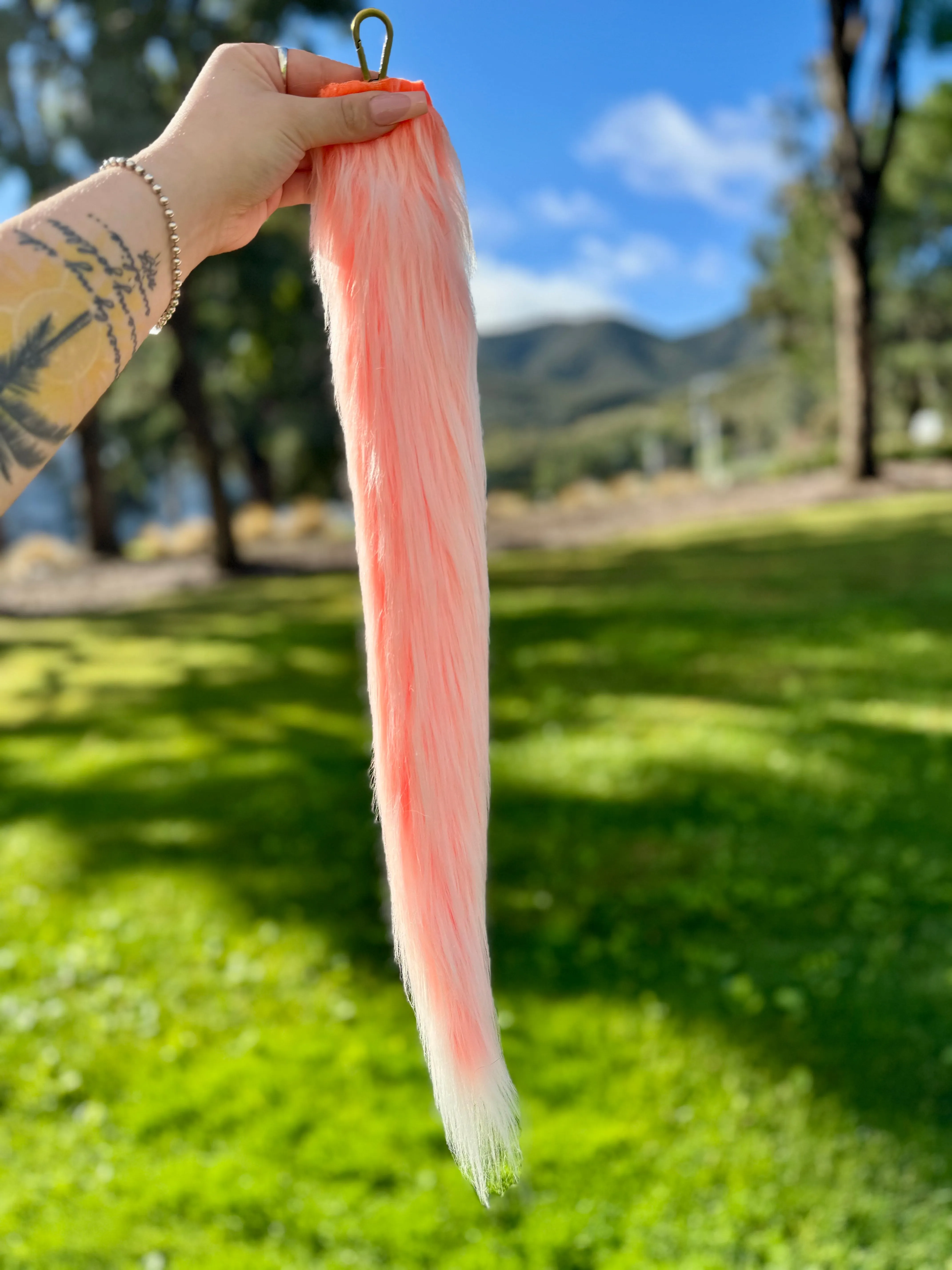 Orange & White Ombré Tail