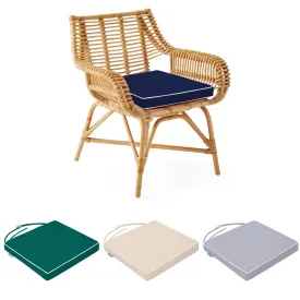 Outdoor Water Resistant Chair Seat Pad With Ties