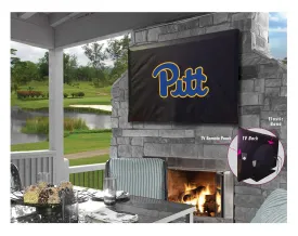 Pittsburgh Panthers Black Breathable Water Resistant Vinyl TV Cover