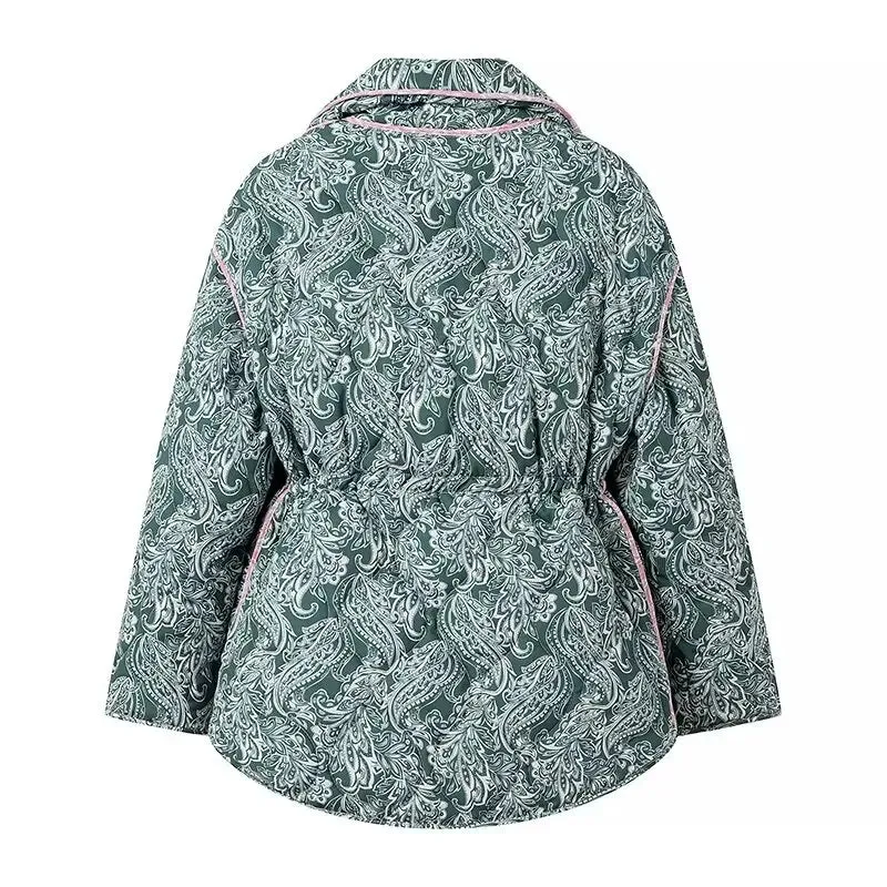 Pre Order:  Paisley Removable Sleeves Zip-Up Jacket