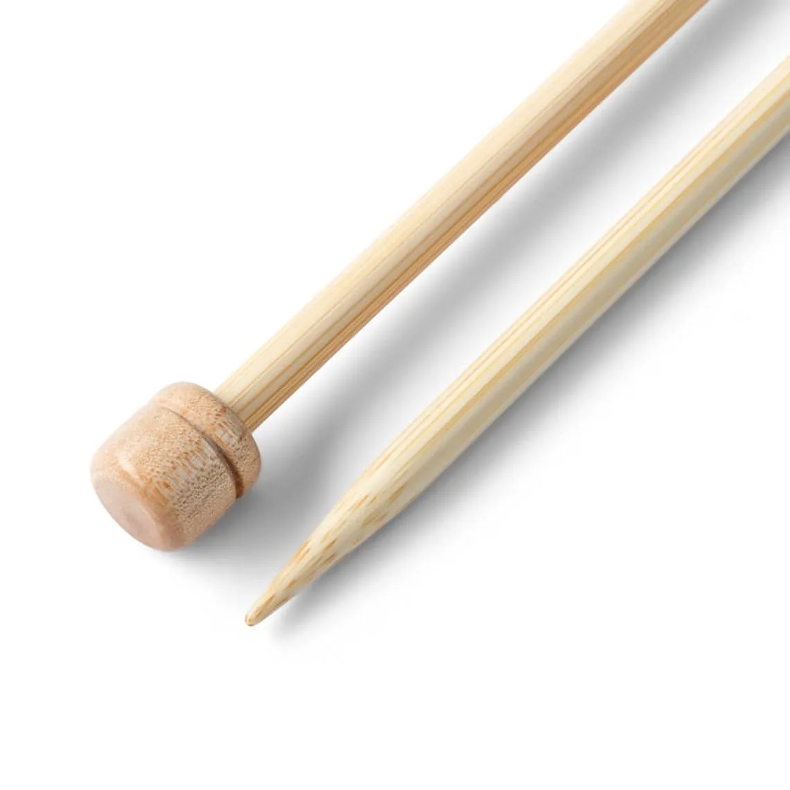 Prym Bamboo Single Pointed Knitting Pins - 2 x 33cm (3.25mm)