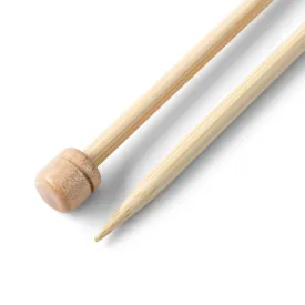 Prym Bamboo Single Pointed Knitting Pins - 2 x 33cm (3.25mm)