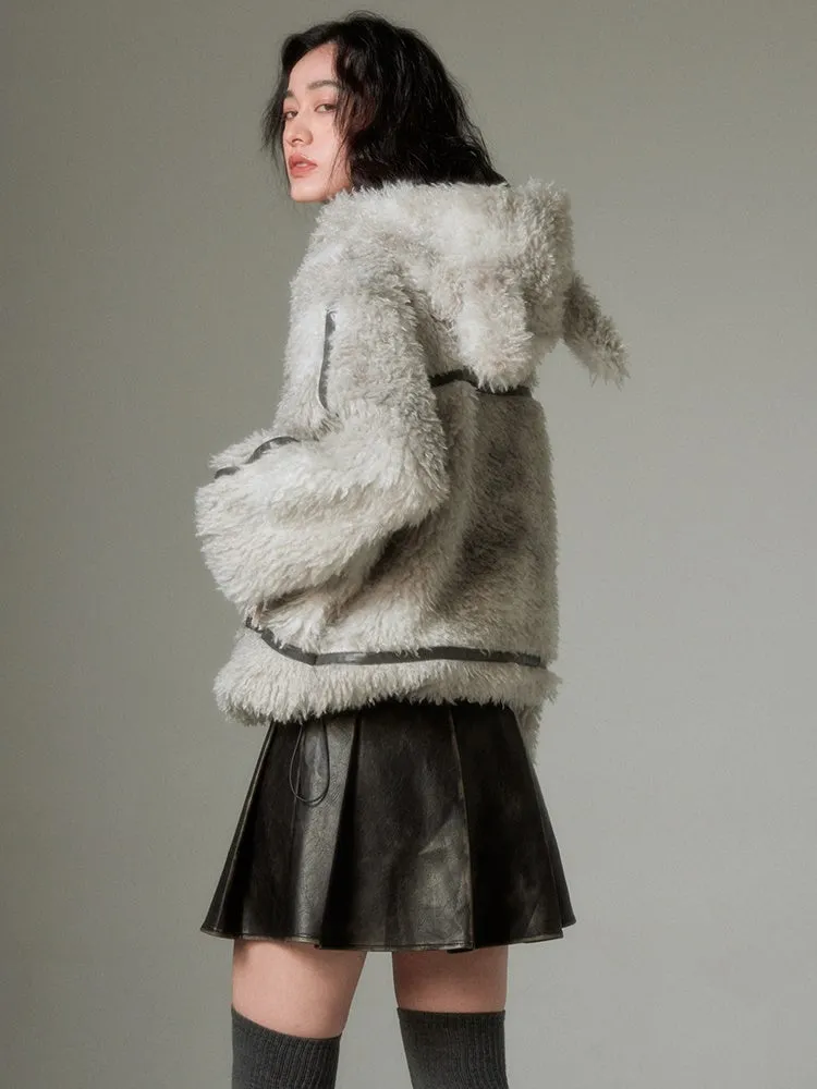 Rabbit Ears Eco-friendly Fur Jacket【s0000004247】