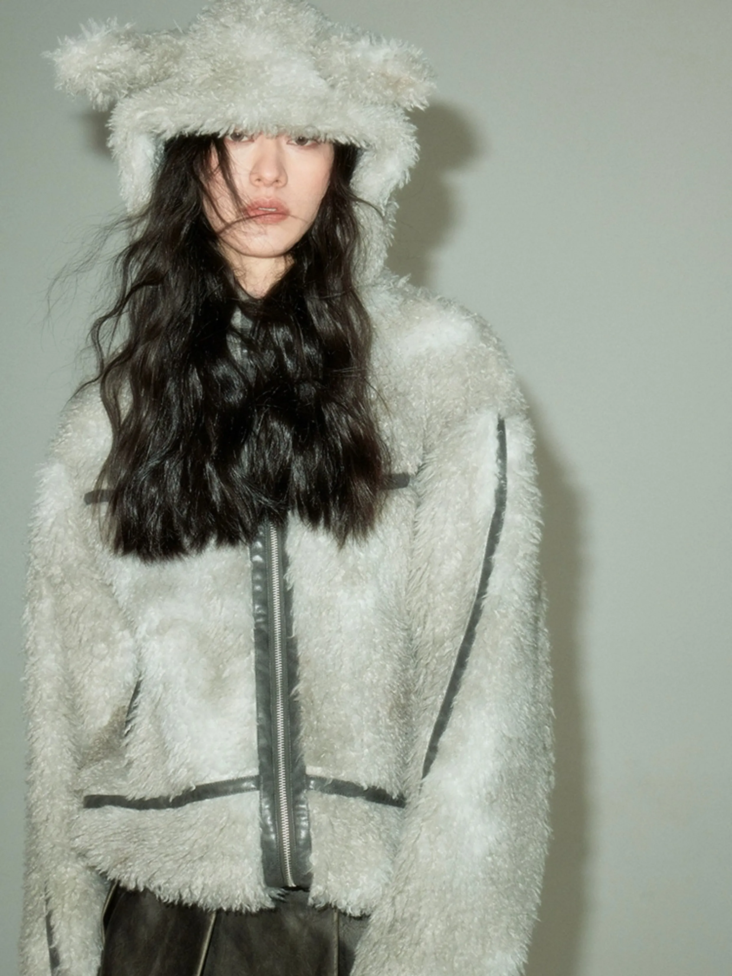 Rabbit Ears Eco-friendly Fur Jacket【s0000004247】