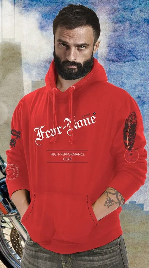 Red "Fierce Rider" Hoodie