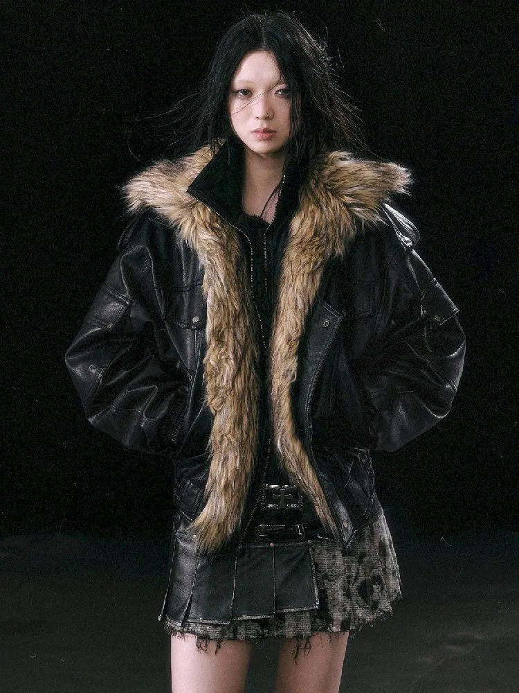 Removable Fur Flight Jacket【s0000010762】