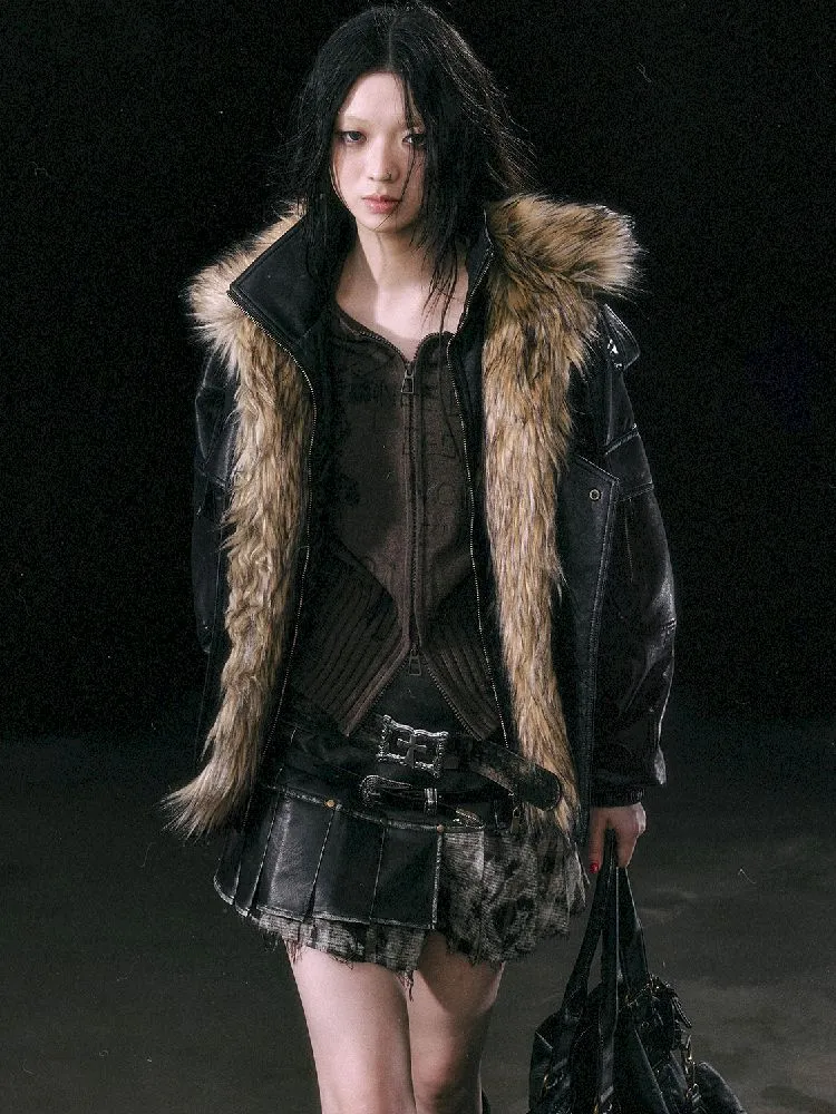 Removable Fur Flight Jacket【s0000010762】