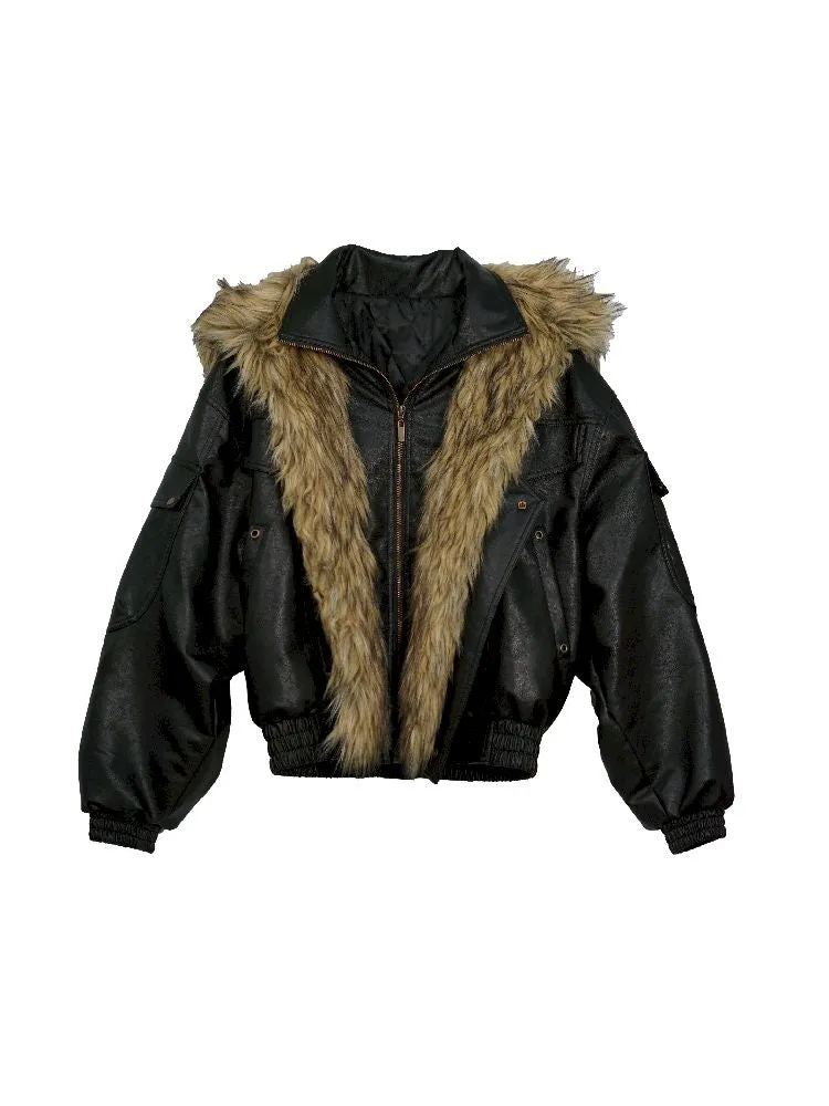 Removable Fur Flight Jacket【s0000010762】