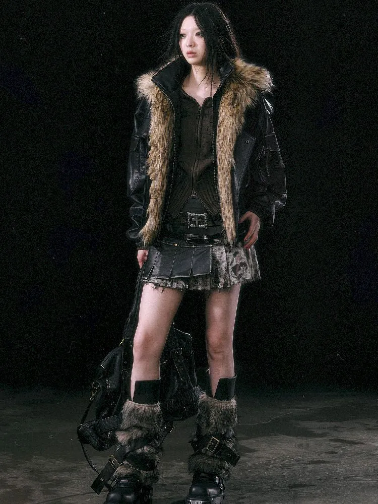 Removable Fur Flight Jacket【s0000010762】