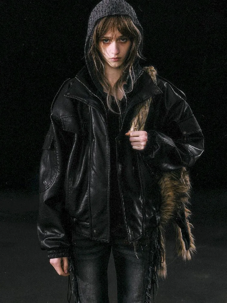 Removable Fur Flight Jacket【s0000010762】