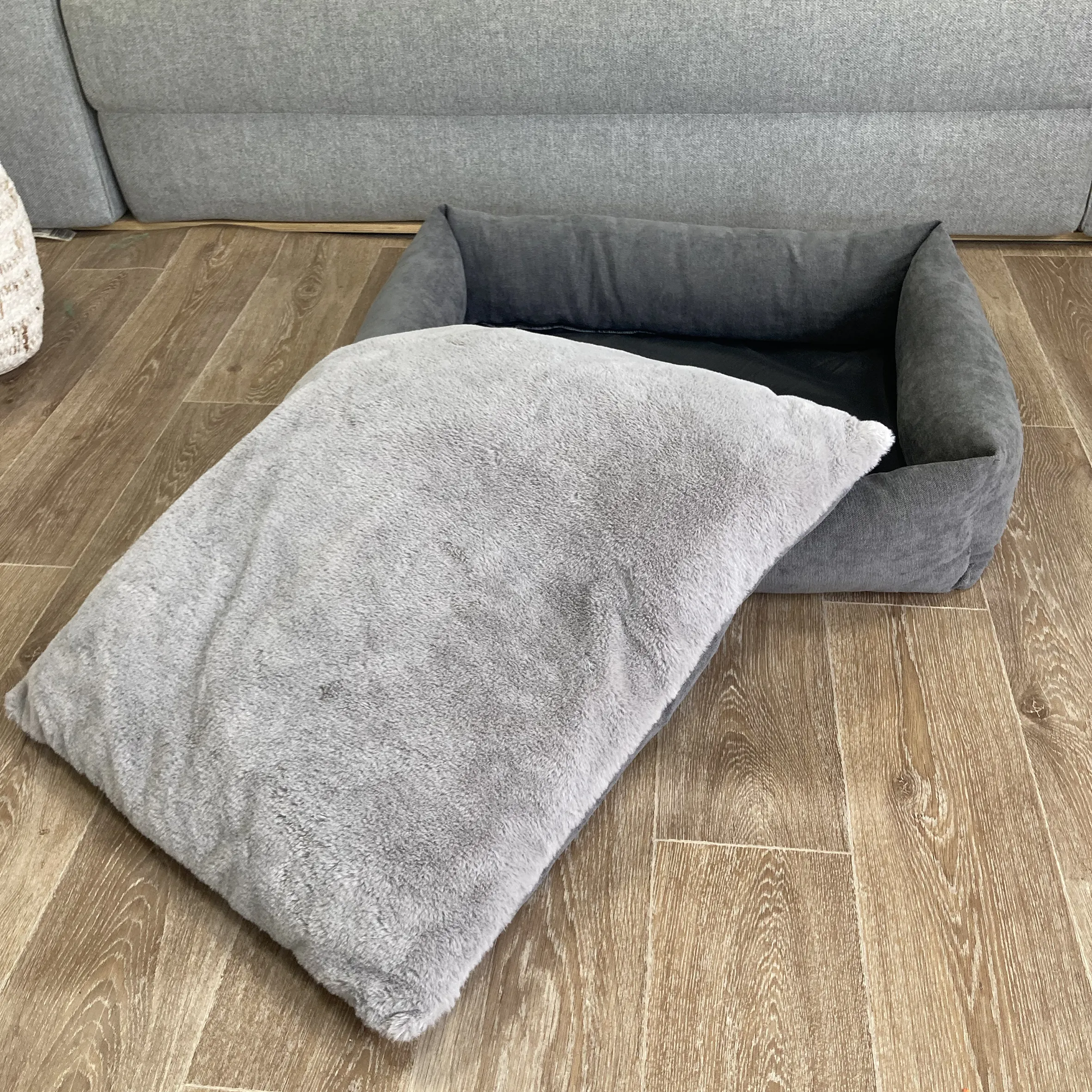 SAMPLE SALE: Mid Grey Bolster