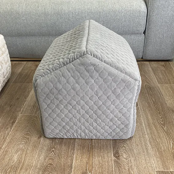 SAMPLE SALE: Quilted Material Grey Cat House