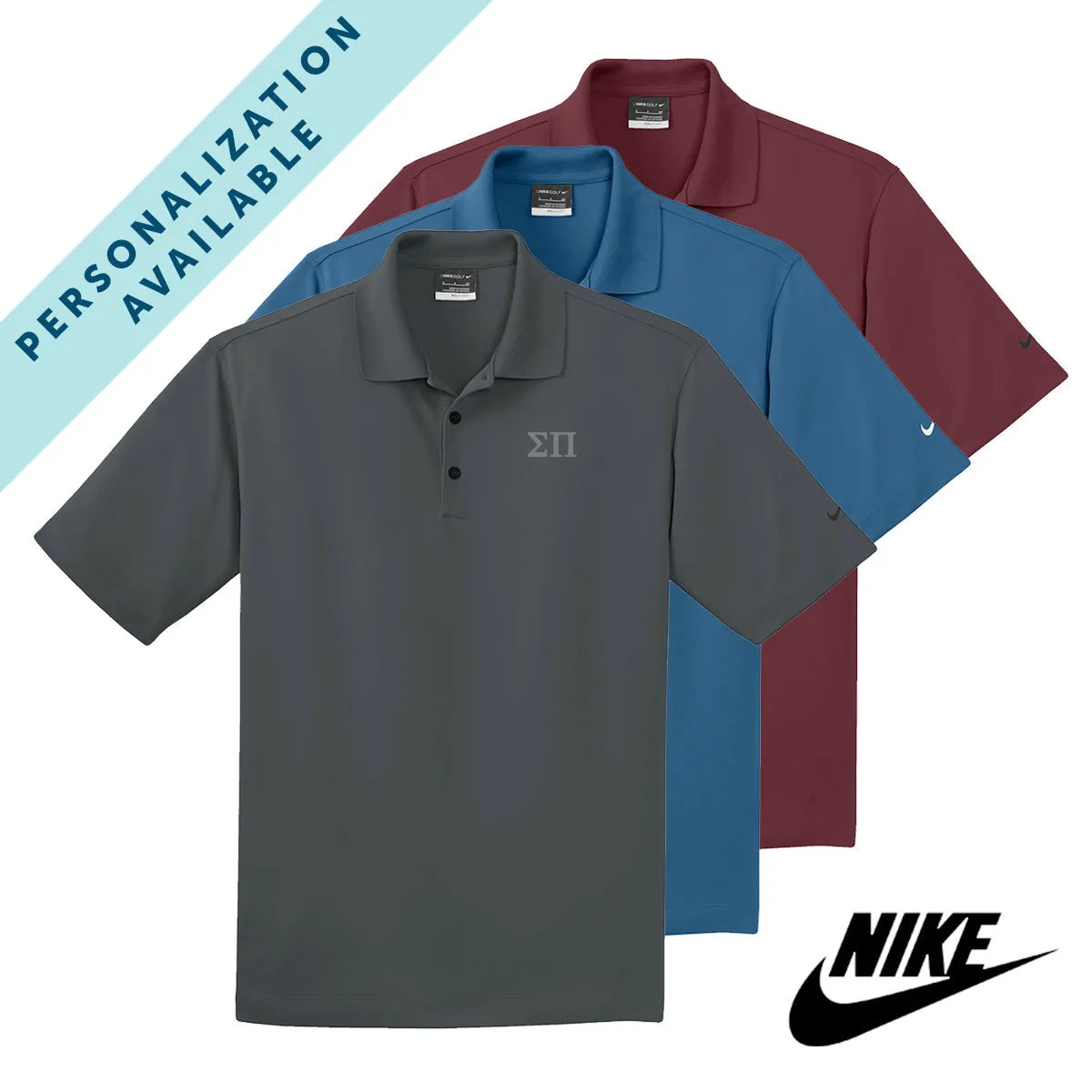 Sigma Pi Nike Embroidered Performance Polo