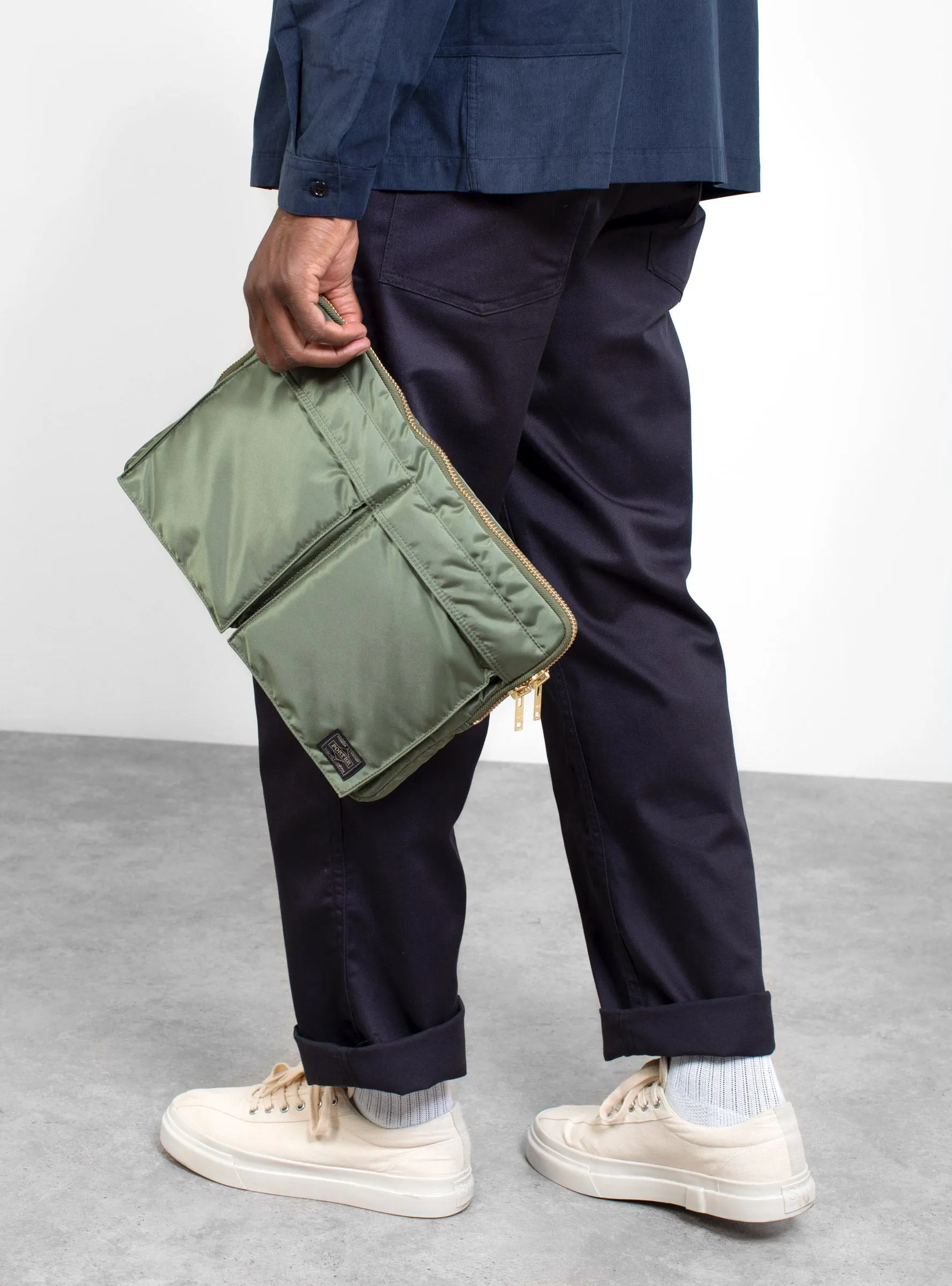 TANKER Document Case - Sage Green