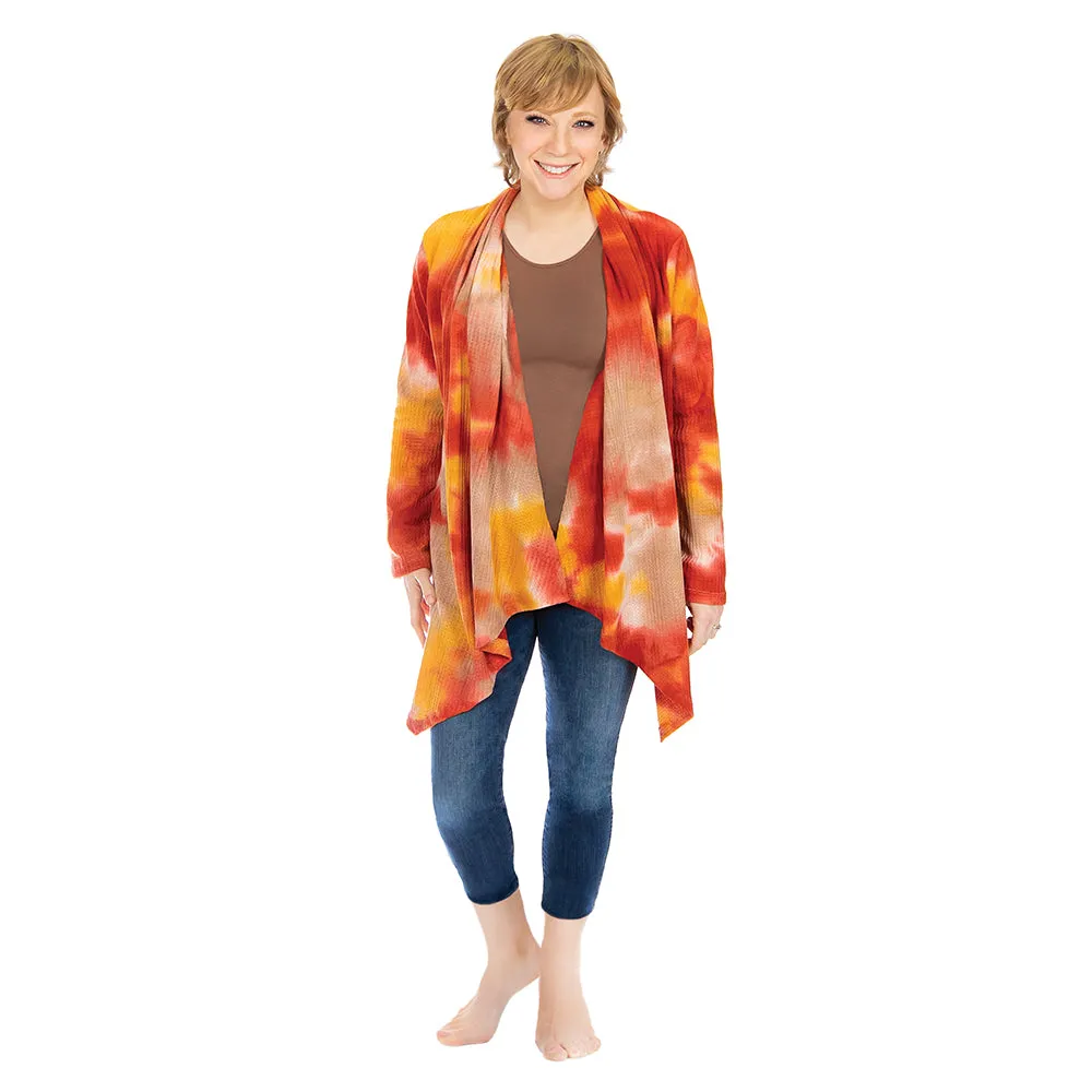 Thermal Tie Dye Cardigan