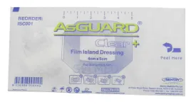 TRANSPARENT FILM ISLAND DRESSING 4 X 5CM