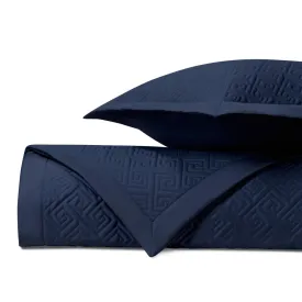 Troy Quilted Navy Blue by Home Treasures