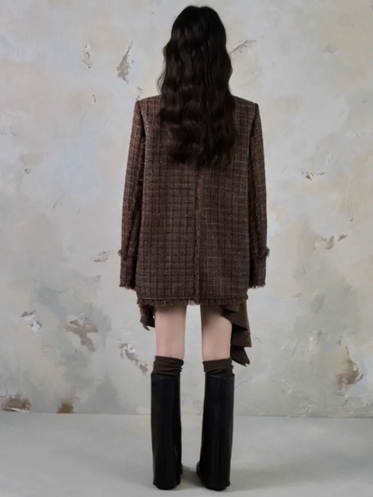 Tweed Loose Tassel Short Coat【s0000004389】