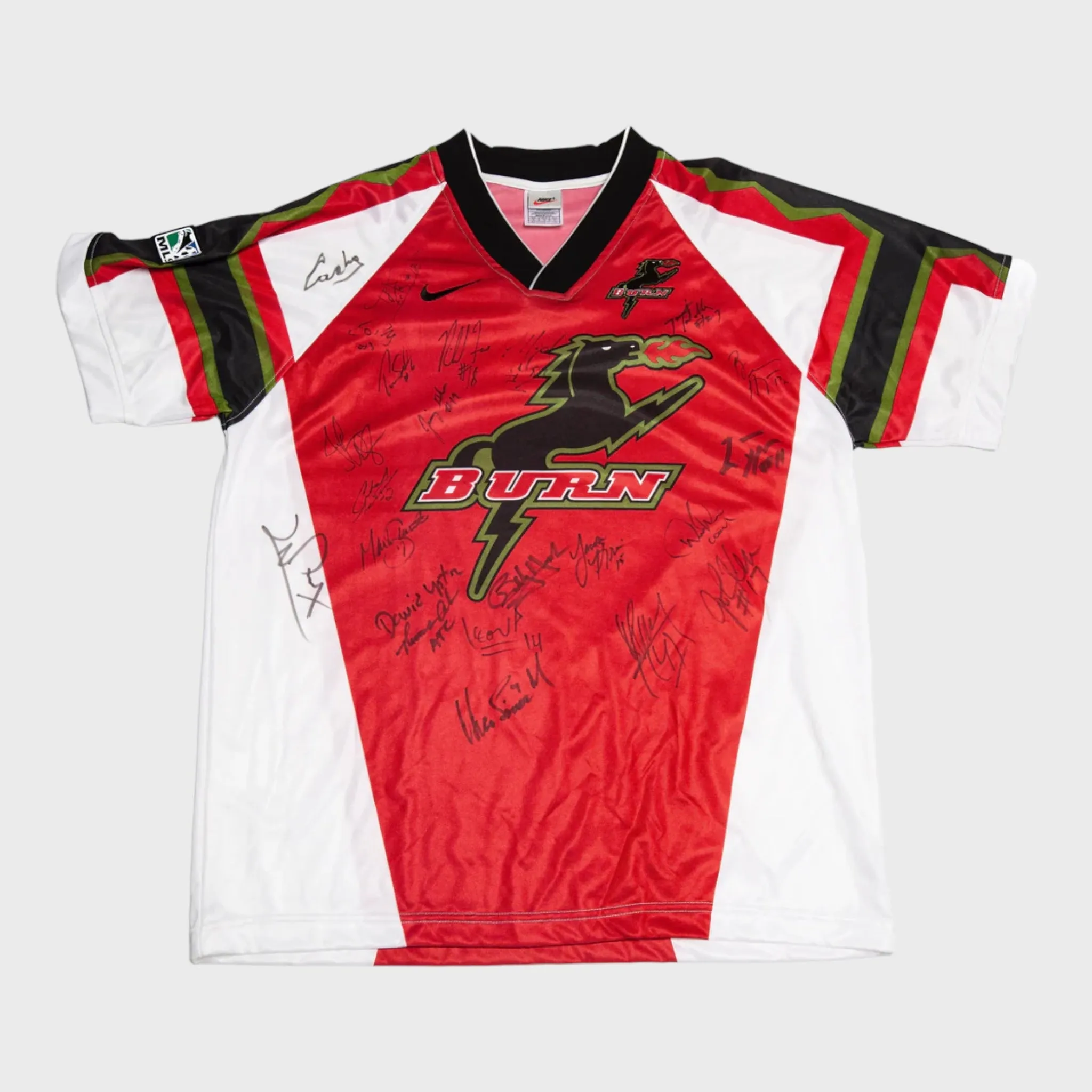 Vintage Dallas Burn Team Signed Jersey XL