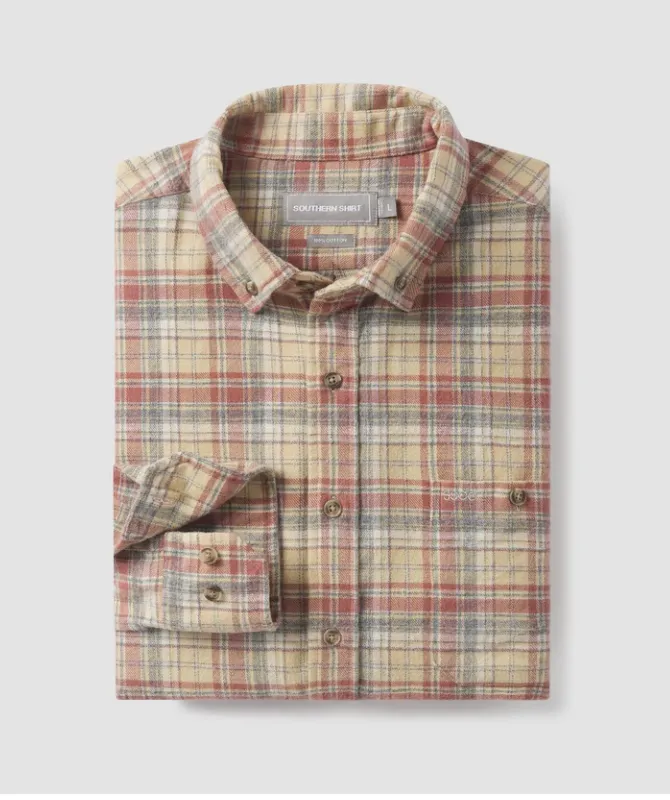 Washed Flannel Button Down