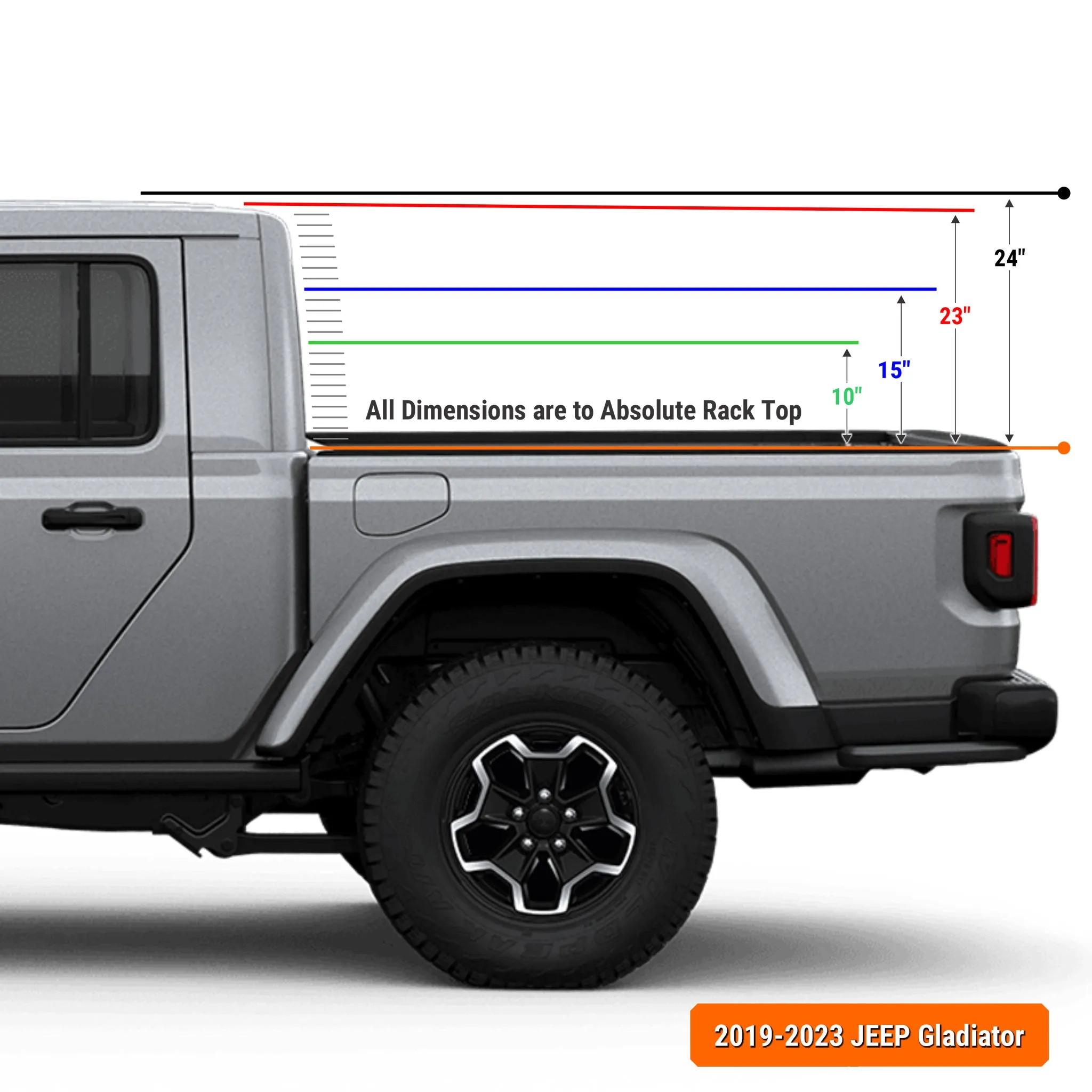 XTR3 Build-Your-Own Bed Rack - Jeep Gladiator