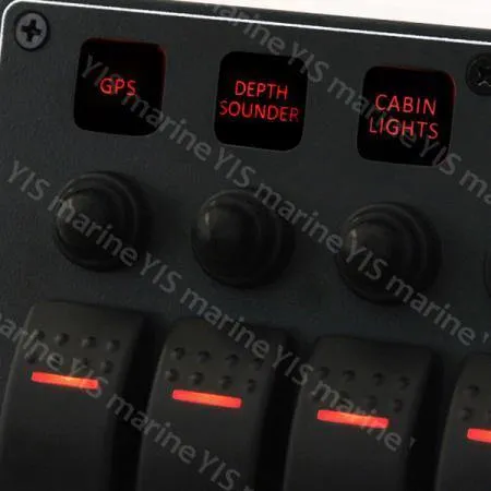 YIS Marine Aluminum Water-resistant Switch Panel