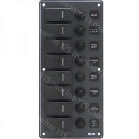 YIS Marine Aluminum Water-resistant Switch Panel